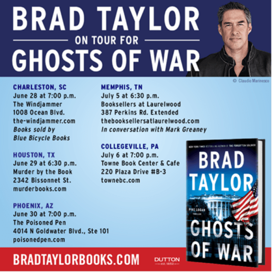 Brad Taylor Ghost of War book tour